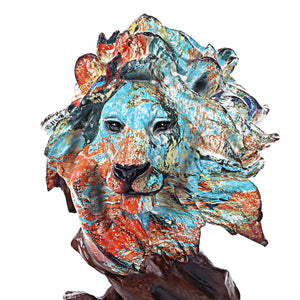 ABSTRACT LION PROFILE SCULPTURE