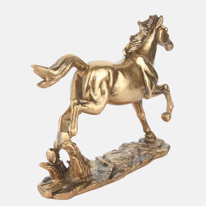 LUXURY GOLDEN HORSE DECORATIVE SHOWPIECE