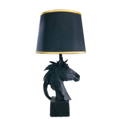 MATT BLACK PROFILE HORSE LAMP