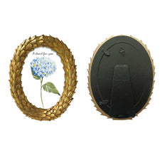 GOLDEN LEAF PHOTO FRAMES (SET OF 2)
