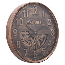 ANTIQUE MOVING GEARS WALL CLOCK