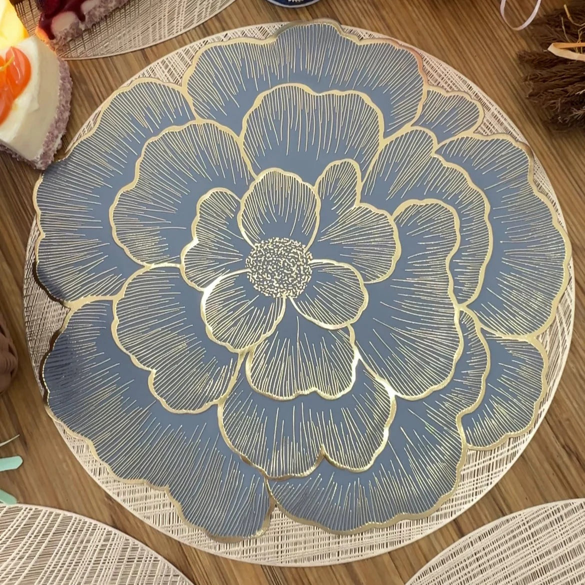 FLORAL ROUND PLACEMATS (SET OF 2)