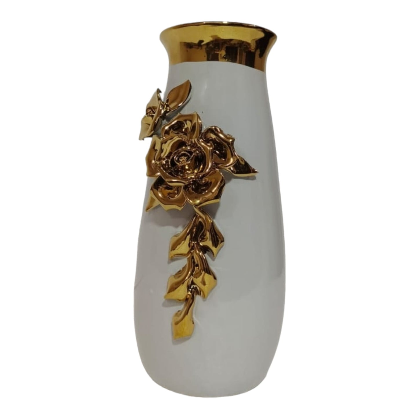 WHITE FLORET VASE