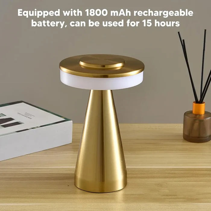 GOLDEN RECHARGEABLE TABLE LAMP