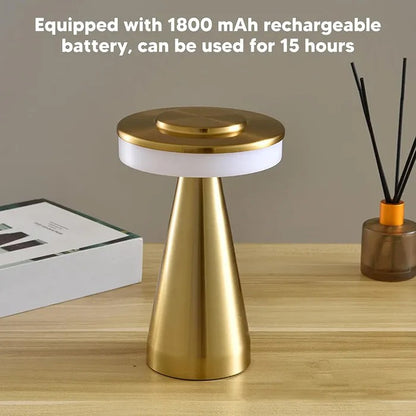 GOLDEN RECHARGEABLE TABLE LAMP