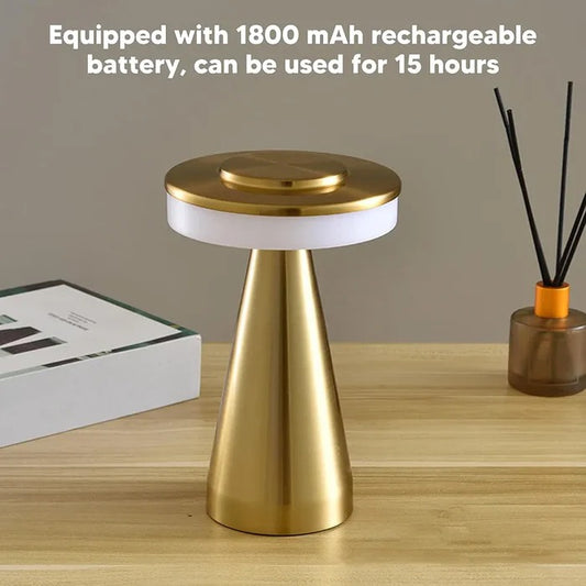 GOLDEN RECHARGEABLE TABLE LAMP