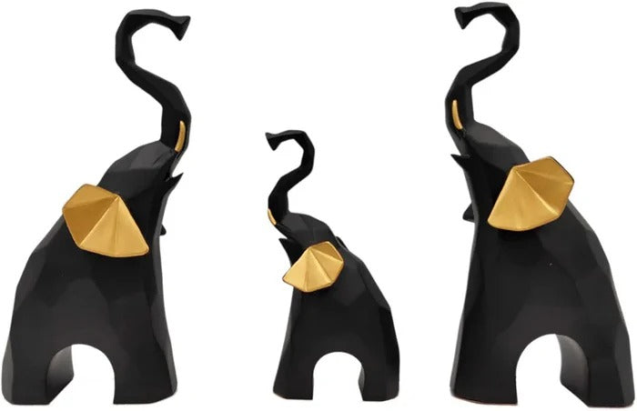 ELEPHANT SCULPTURES (SET OF 3)