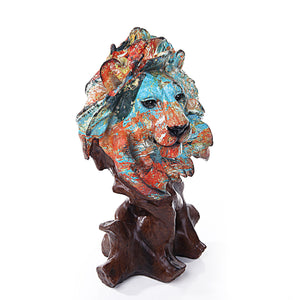 ABSTRACT LION PROFILE SCULPTURE