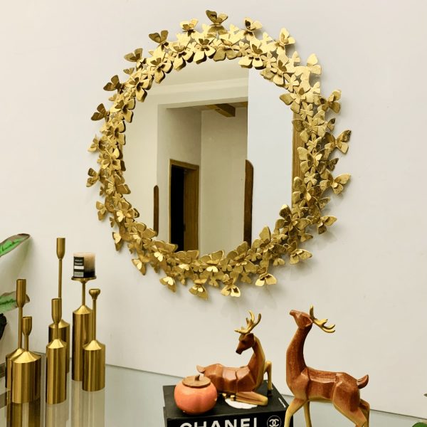 BUTTERFLY DESIGN WALL MIRROR