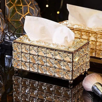 METALLIC BEADS TISSUE BOX