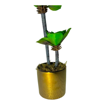 RANGY PLANTER IN GOLDEN CERAMIC POT