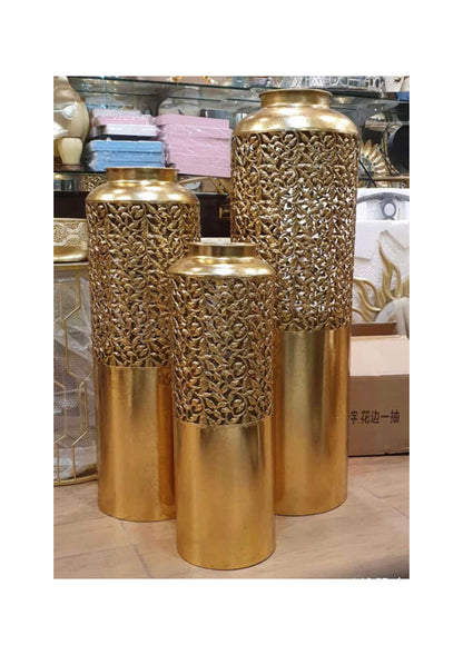 ELECTRO PLATED PLANT POTS (SET OF 3)