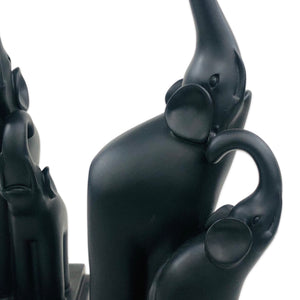 BLACK ELEPHANT BOOKEND(PAIR)