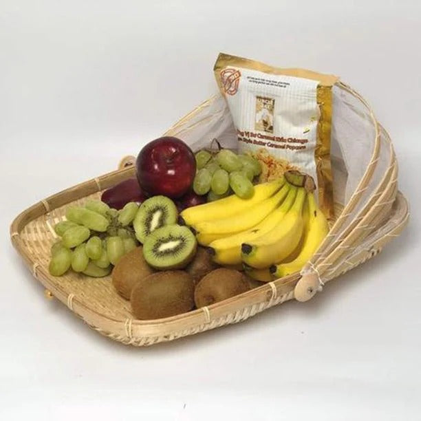 HAND WOVEN FOOT SERVING TENT BASKETS (SET OF 3)