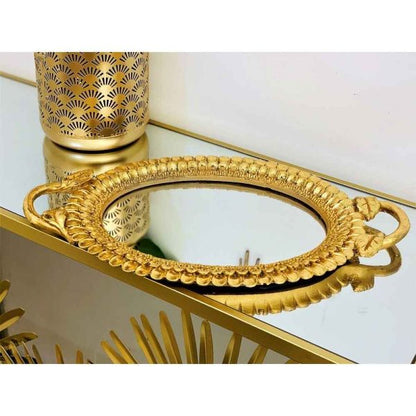 GOLDEN MIRROR TRAY