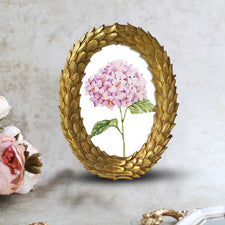 GOLDEN LEAF PHOTO FRAMES (SET OF 2)
