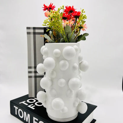 CERAMIC BUBBLE DESIGN VASE