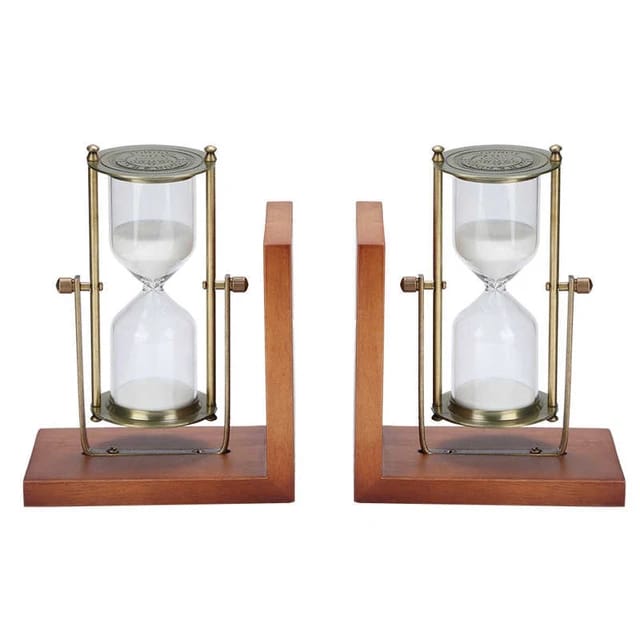 TIMEKEEPING ANTIQUE BOOKEND