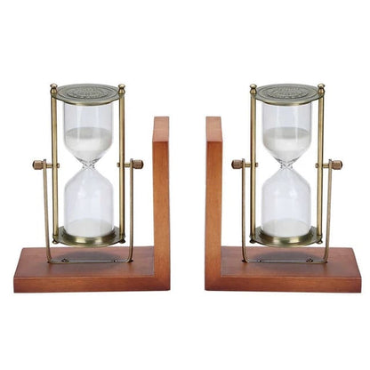TIMEKEEPING ANTIQUE BOOKEND