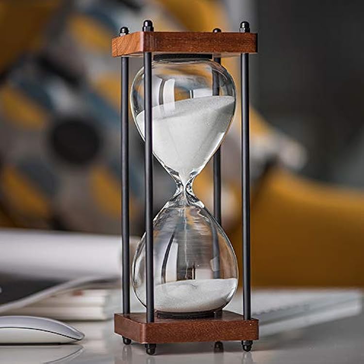 WOODEN FRAME GLASS SAND TIMER