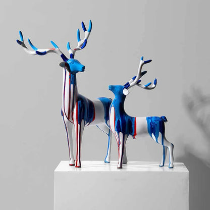 ABSTRACT DEER SCULPTURE ( SET OF 2 )