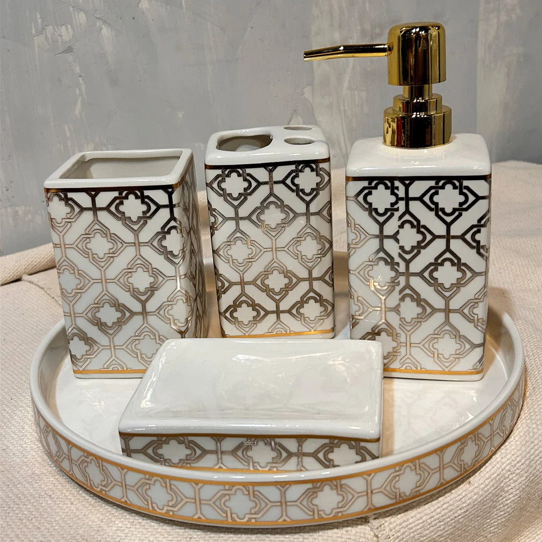 SOVEREIN BATH SET WITH TRAY