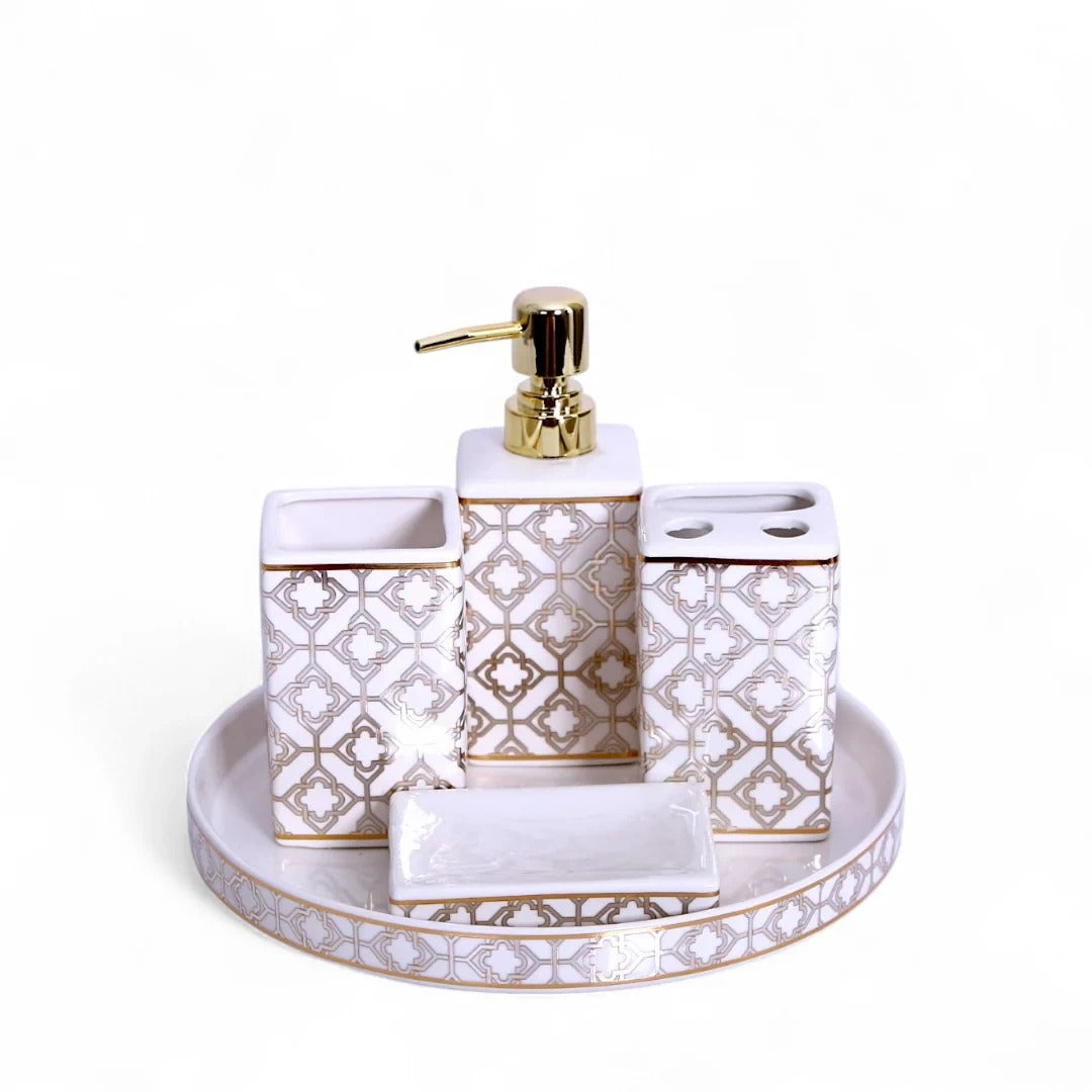 SOVEREIN BATH SET WITH TRAY