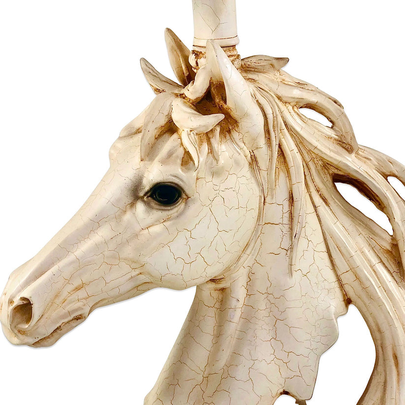 BEIGE COLOR HORSE PROFILE LAMP