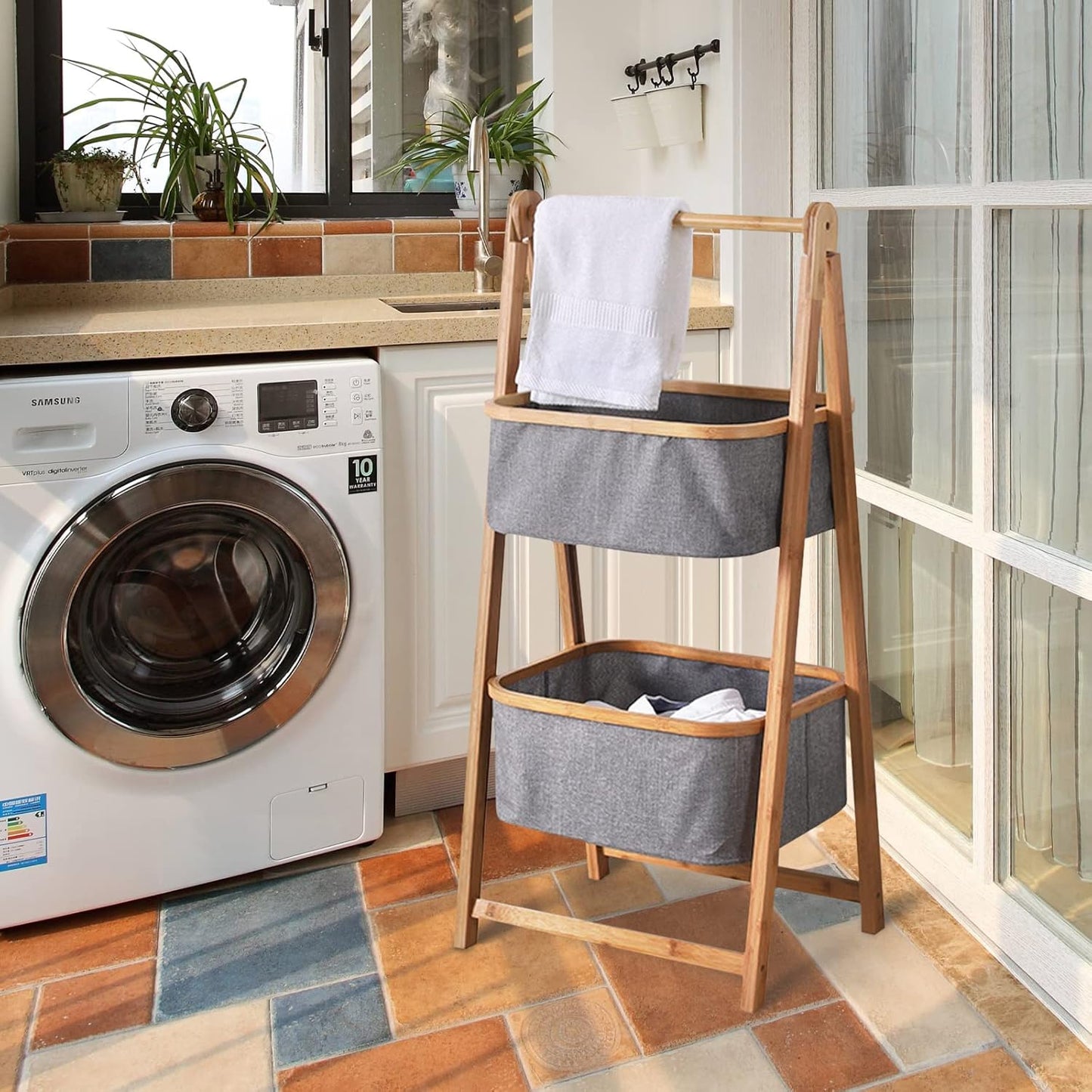2 LAYER BABMOO LAUNDRY BASKET
