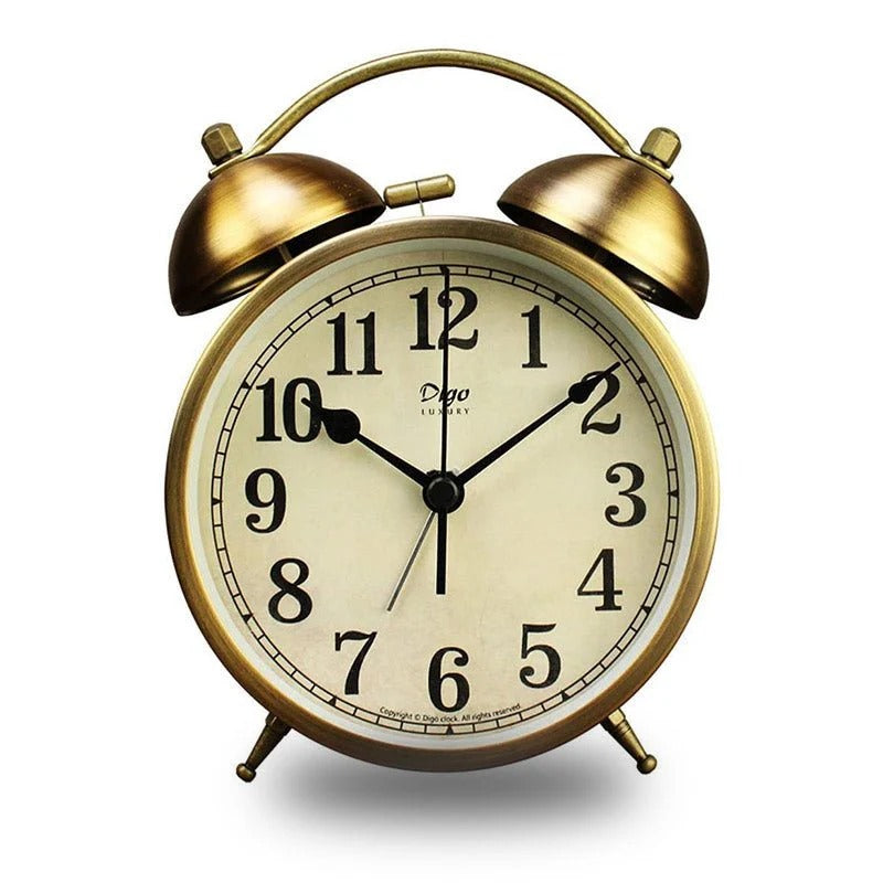 VINTAGE CLASSIC DOUBLE BELL ALARM CLOCK