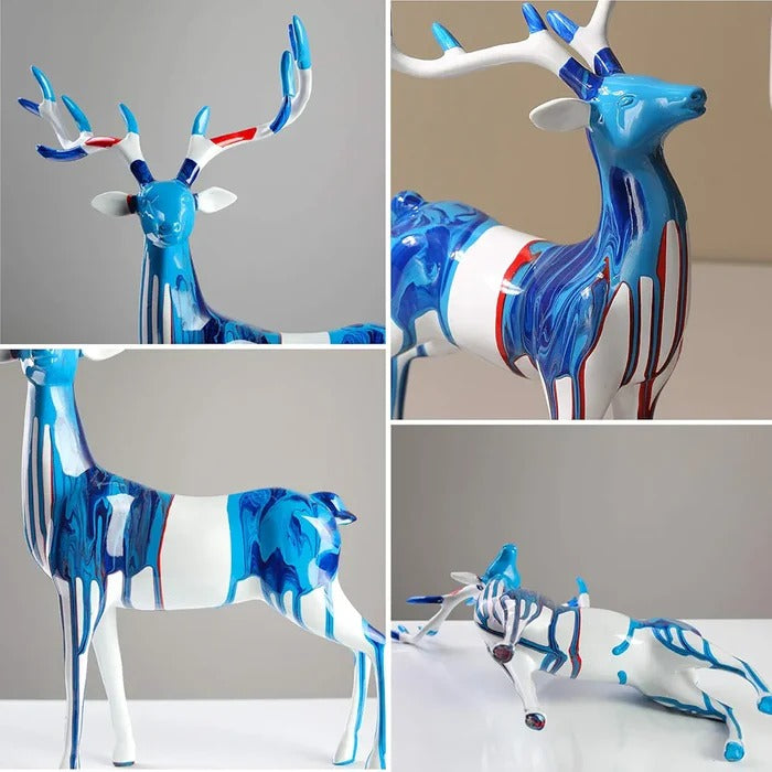 ABSTRACT DEER SCULPTURE ( SET OF 2 )