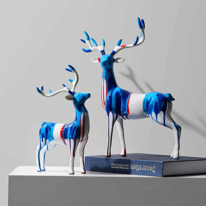 ABSTRACT DEER SCULPTURE ( SET OF 2 )