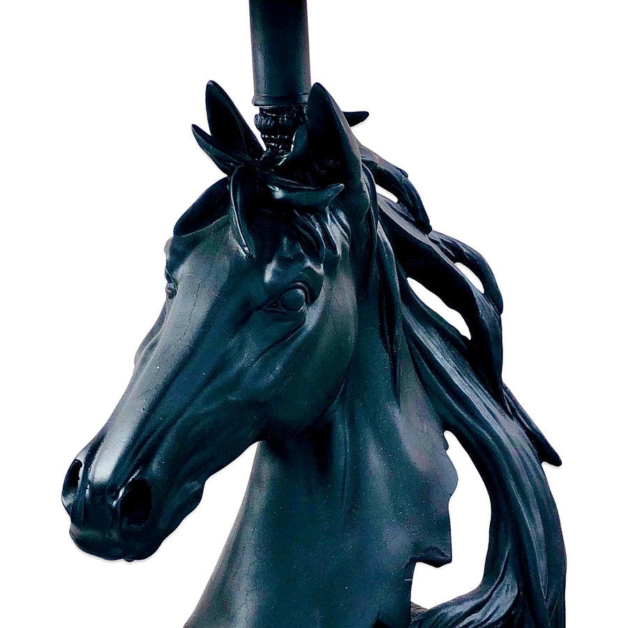 MATT BLACK PROFILE HORSE LAMP