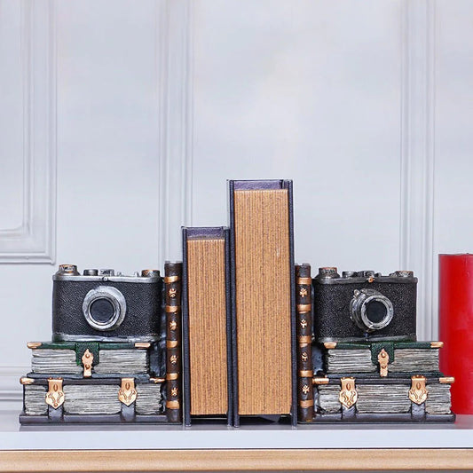 VINTAGE CAMERA BOOKEND