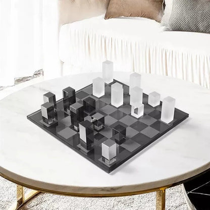 TIZO FROSTED GLASS CHESS SET