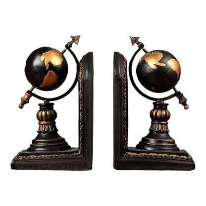 WORLD MAP BOOK HOLDER (PAIR)