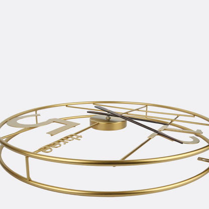 DISCRETE METALLIC WALL CLOCK