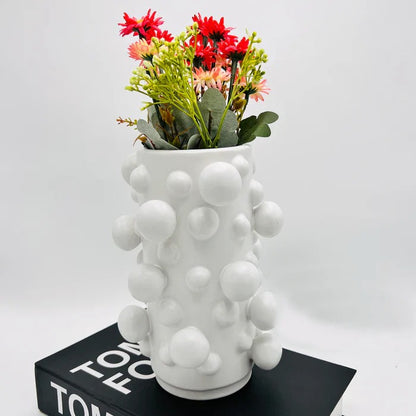 CERAMIC BUBBLE DESIGN VASE