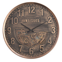 ANTIQUE MOVING GEARS WALL CLOCK