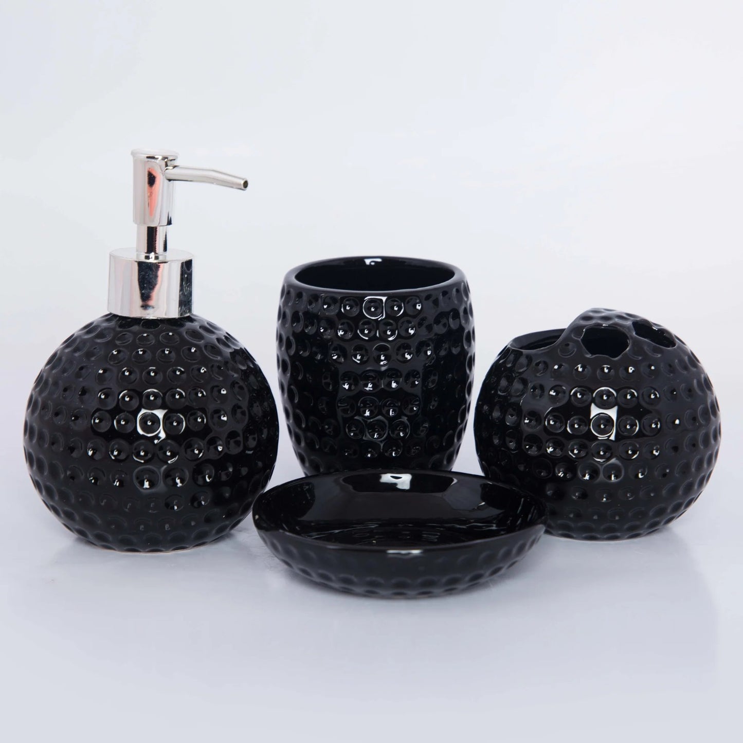 EMBOSSED DOT BATH SET