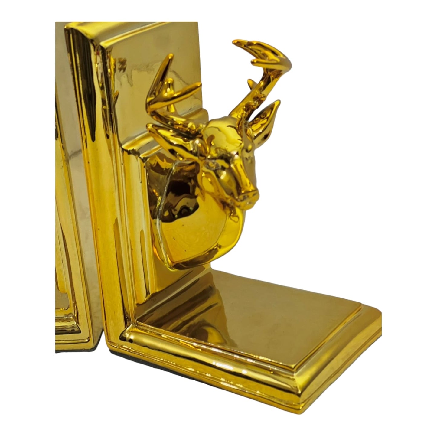 GOLDEN DEER BOOKEND (PAIR)