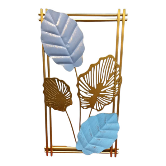 LEAF DESIGN METALLIC WALL HANGING