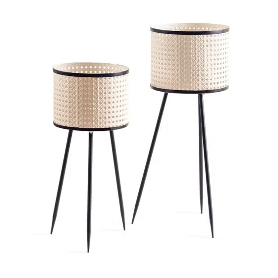 PERFORATED METALLIC PLANT POTS (SET OF 2)