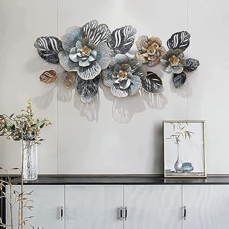 FLORET DESIGN METALLIC WALL HANGING (59×26 INCH)