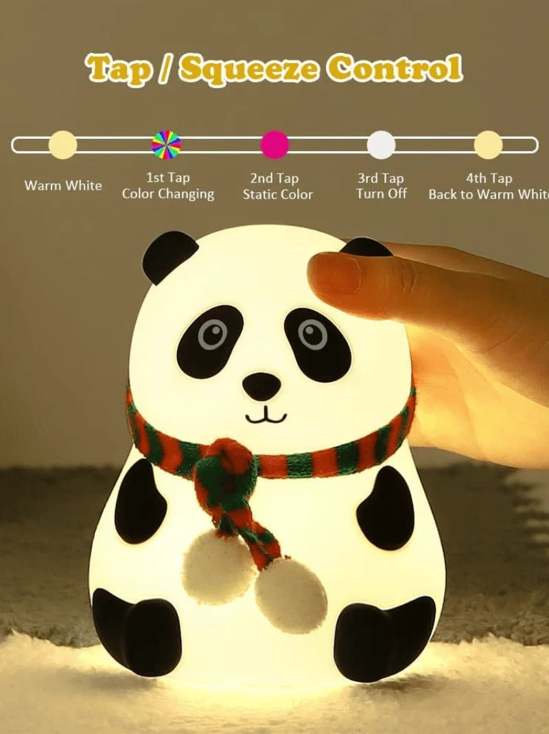 CUTE PANDA TAP & SQUEEZE NIGHT LAMP