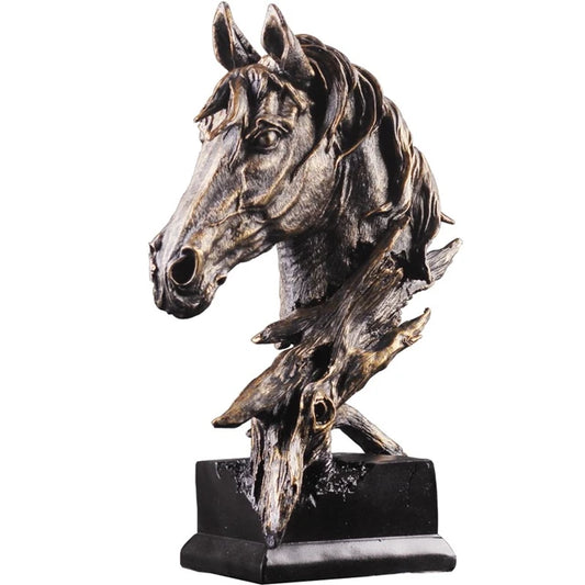 VINTAGE PROFILE HORSE SCULPTURE