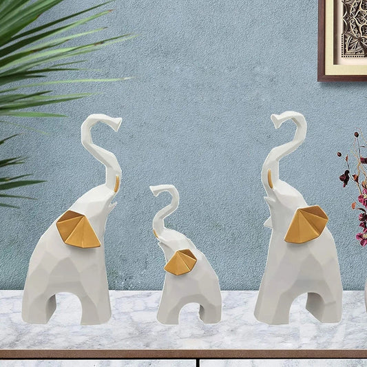 ELEPHANT SCULPTURES (SET OF 3)
