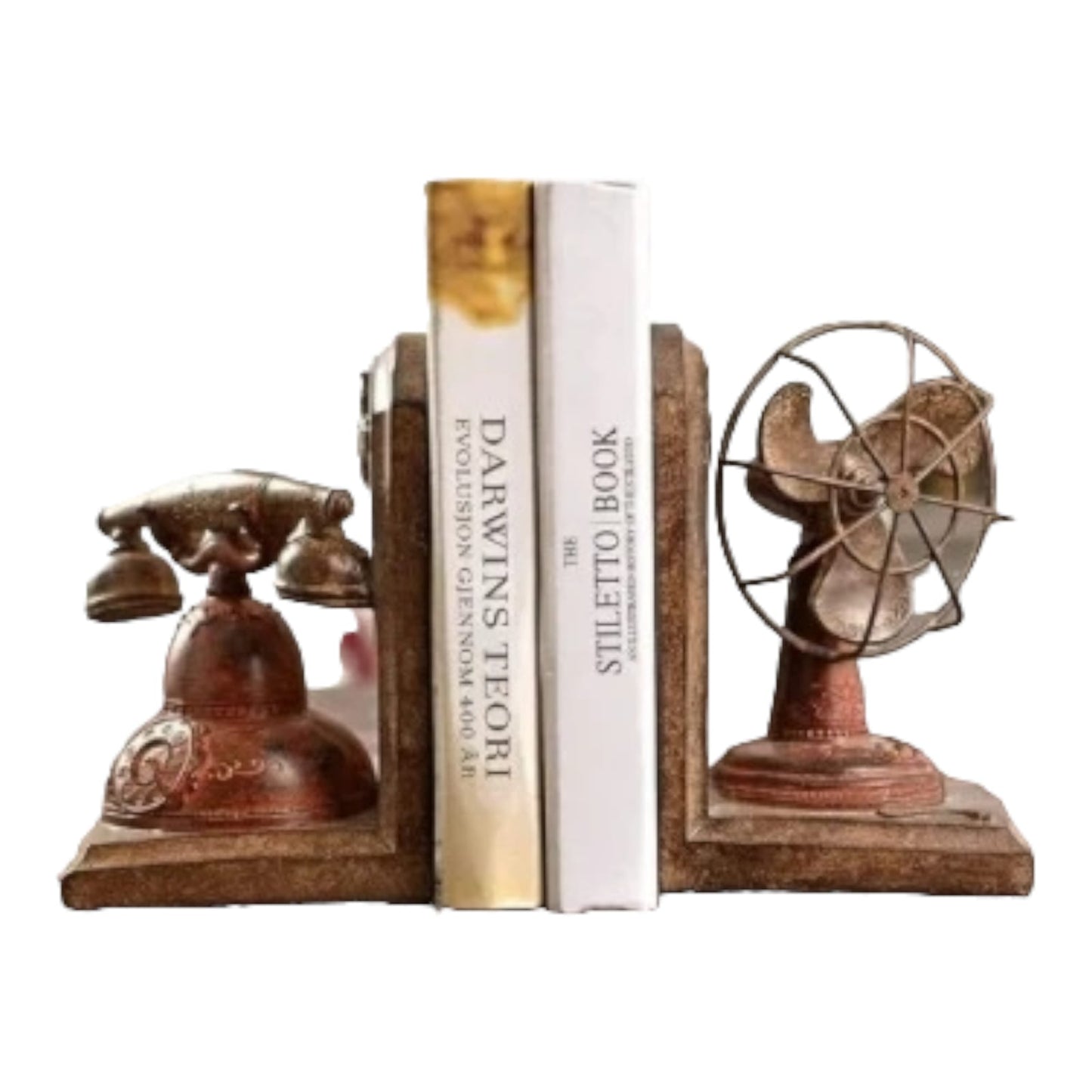 TELEPHONE FAN MODEL BOOKEND(PAIR)