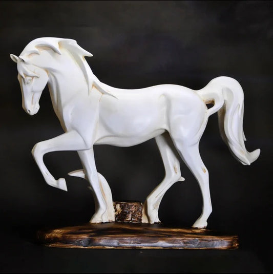 DECORATIVE VINTAGE HORSE SCULPTURE