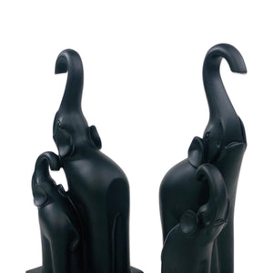 BLACK ELEPHANT BOOKEND(PAIR)